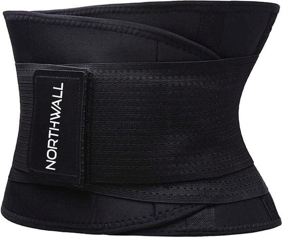 Northwall® Rückenbandage für den unteren Rücken - Rückenkorrektur für sofortige Schmerzlinderung, Rückenunterstützung und Komfort - Haltungskorrektur - Rückenbandage Schwarz XXL (Taille: 121 - 140 cm)