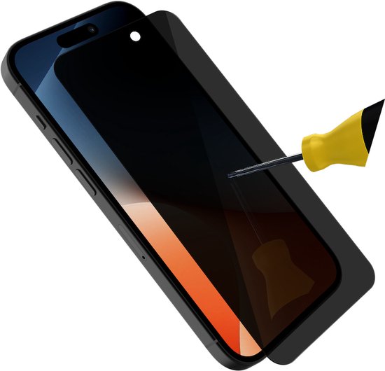 Behello Displayschutzfolie Datenschutz iPhone 16 Pro - Datenschutzglas