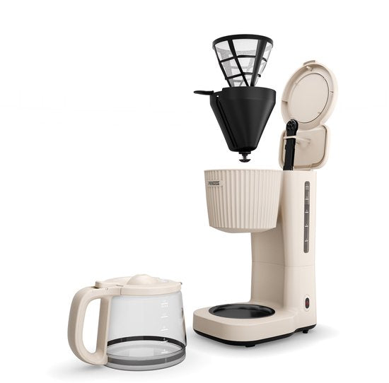 Princess Coffee Maker Wave Kaffeemaschine – 1000 W – 1,5 l Glaskanne – Warmhaltefunktion – Tropfstopp – 246048