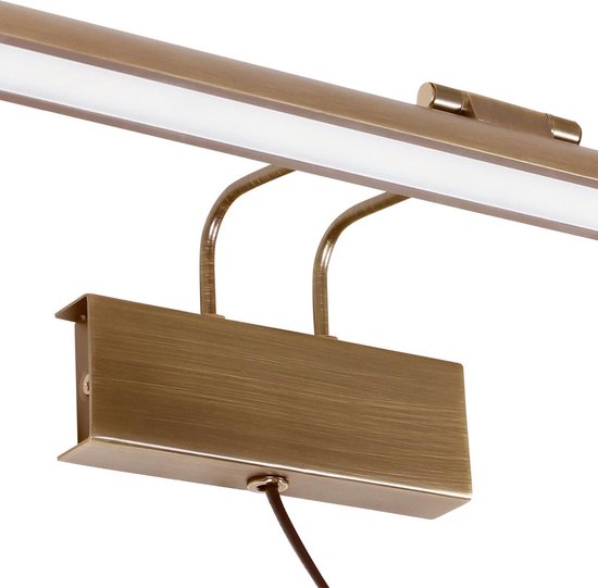 Steinhauer Litho LED - Wandleuchte Classic - Bronze - H:9,4cm - Universal - Für Innen - Metall - Wandleuchten - Schlafzimmer - Wohnzimmer
