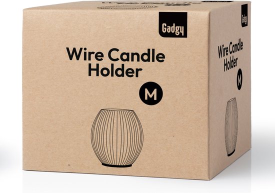 Gadgy Teelichthalter, rund – Kleiner Teelichthalter – Wohnzimmerdekoration – Stimmungsbeleuchtung für den Innenbereich – Teelichthalter, 14,5 x 15 cm – Windlicht aus Metall – Schwarz – Geschenk für Frauen
