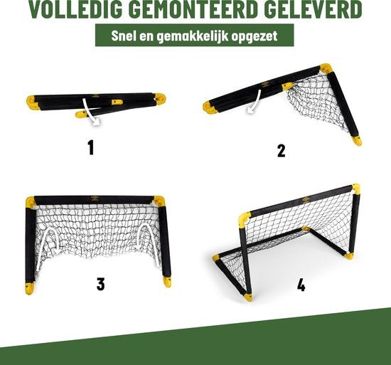 Umbro - Fußballtor - 90 x 59 x 61cm - Faltbar - Schwarz/Gelb