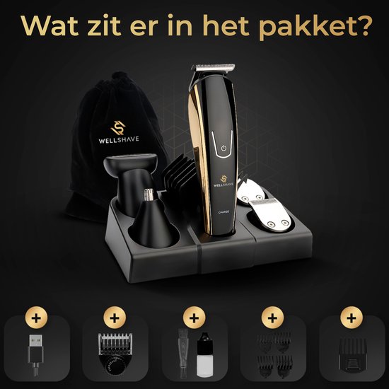 Wellshave 5 in 1 Barttrimmer Men Pro - Trimmer Bart und Körper