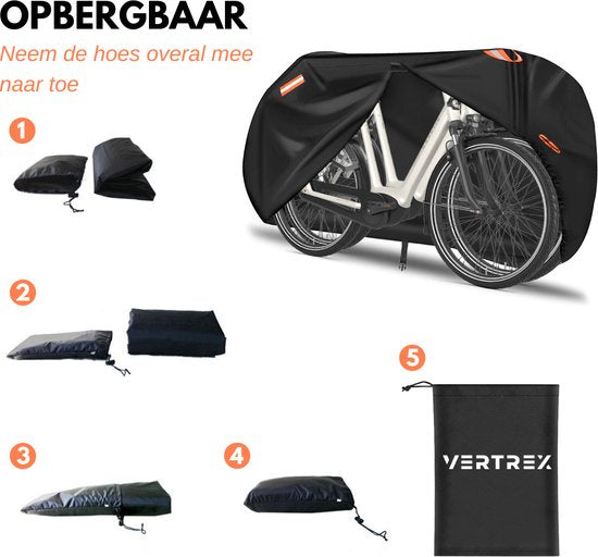 Vertrex Universal Bicycle Cover - Ultra Strong & Waterproof Oxford - Geeignet für 1 bis 2 Fahrräder - Inklusive Aufbewahrungstasche