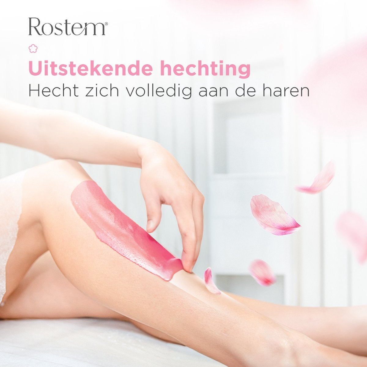 RostemÂ® Luxe Harzbohnen - Hartwachsbohnen - Heißwachs - Wachsbohnen - Rosa Rose 1KG - Inkl. 10 Spatel