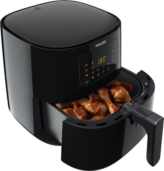 Philips Essential Connected 5000 Series - HD9280/70 - 6,2 Liter (XL) - Rapid Air-Technologie - 7 voreingestellte Programme - Quickclean