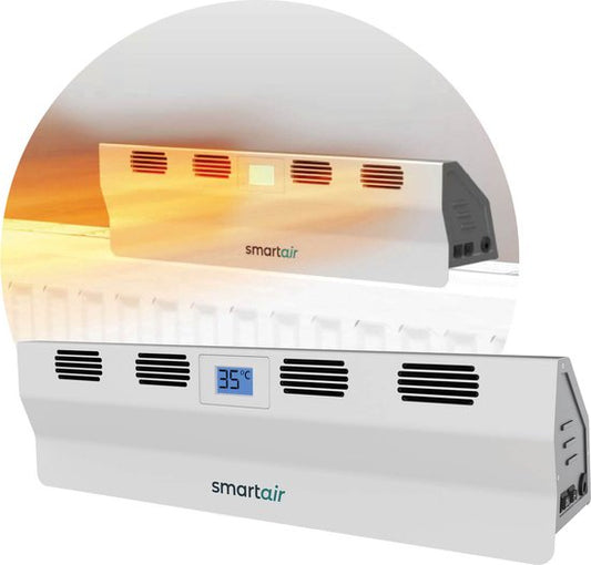 SmartAir - Tragbarer Heizkörper - Energieeffizient - Kabellos - Weiß
