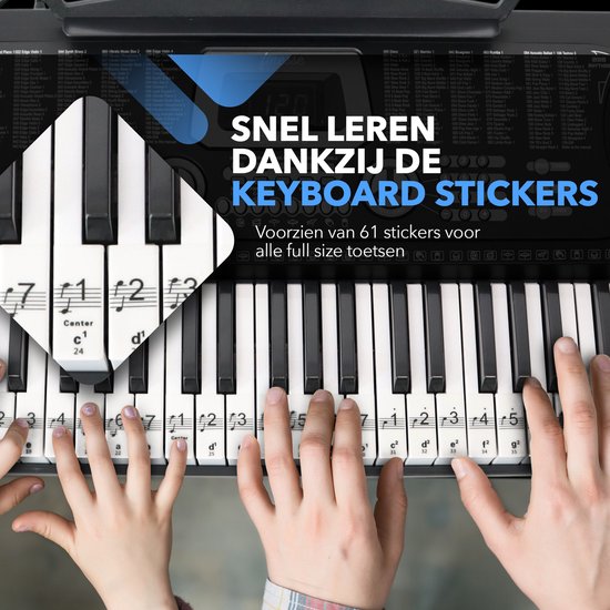 Finesse Keyboard Piano mit Ständer & Zubehör - 61 Tasten - Elektroklavier - Kind - Chicago
