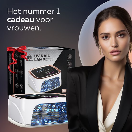 Beeperfect® UV-Lampe Gel-Nägel - Nagellampe - Nagellampe UV Led - Nageltrockner - Kabellos - Reflektierende Innenseite - Rose Gold