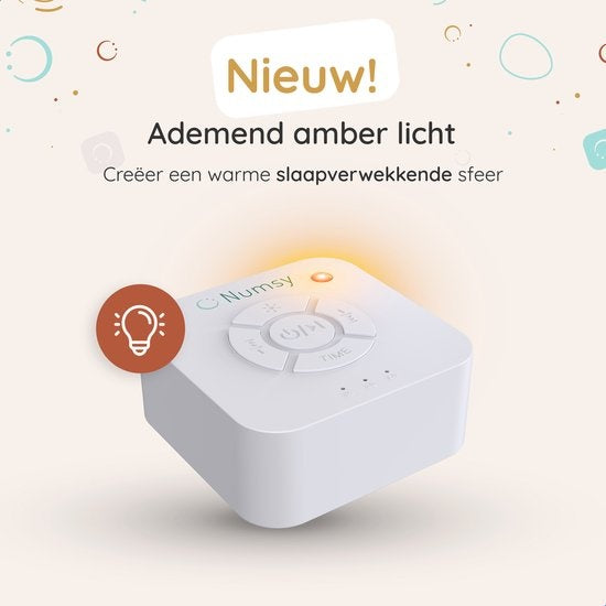 Numsy - White Noise Machine Baby Original 3 - Einschlafhilfe - Weiß