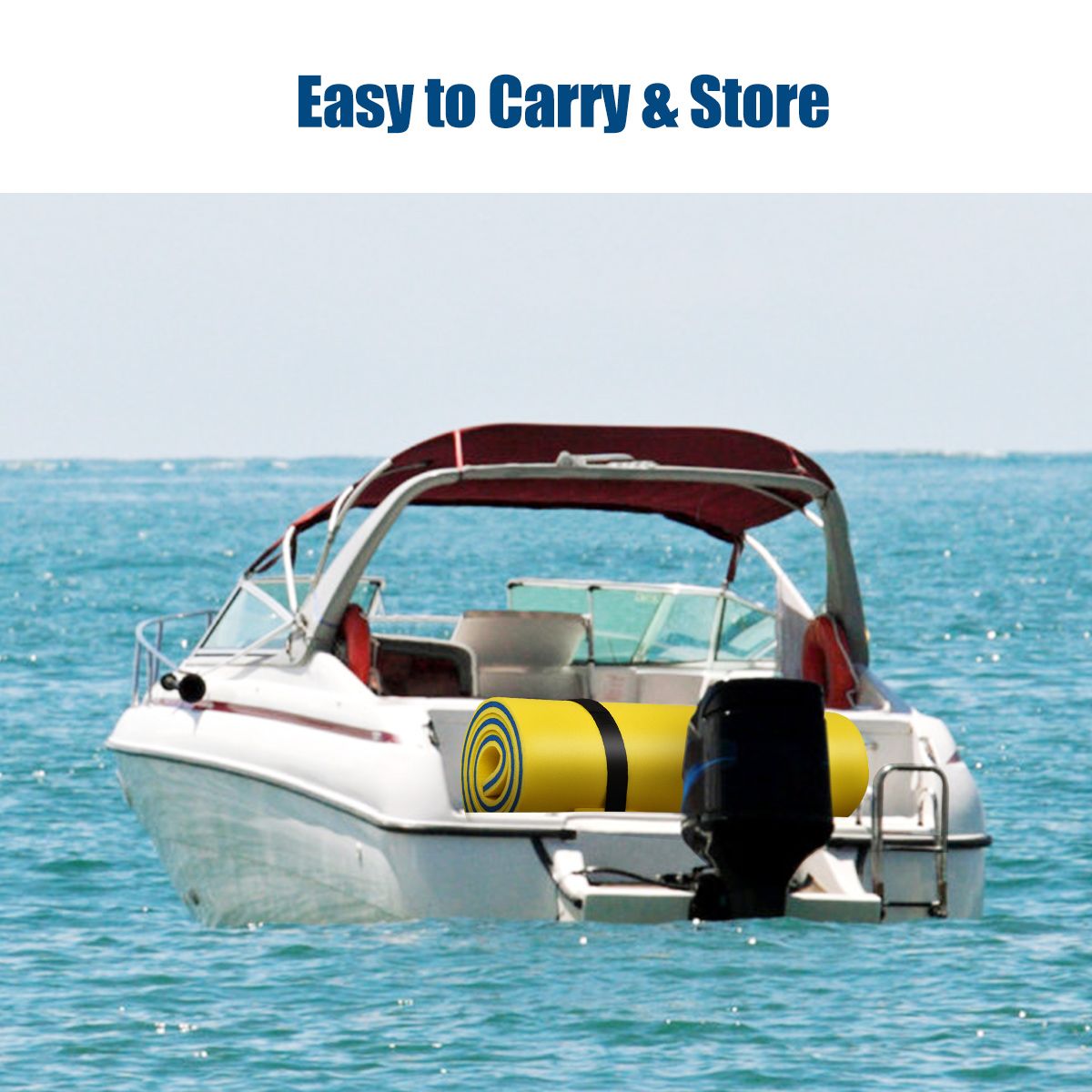 Coast Watermat Schwimmende Schaumstoffmatte XPE - 220 x 90 x 4 cm - Gelb