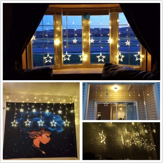 Giftmas Star Curtain - Weihnachtsbeleuchtung - 2.5m