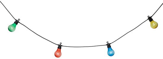 Atmosphera Solar-Garten-Lichterkette – bunt – Kunststoff – 490 cm – für den Außenbereich – LED-Licht – solarbetriebene Gartenbeleuchtung