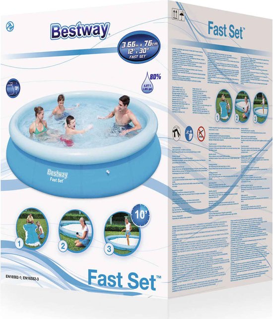 Bestway Fast Set-Schwimmbecken 366 cm