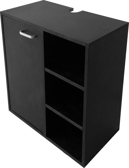 Waschtischunterschrank - Badmöbel - schwarz