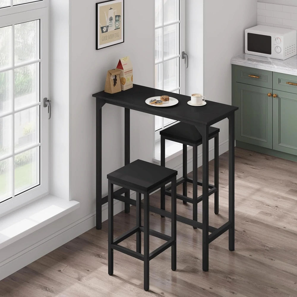Eugad Bartisch, hoher Konsolentisch – Schwarz – 100 x 40 x 100 cm