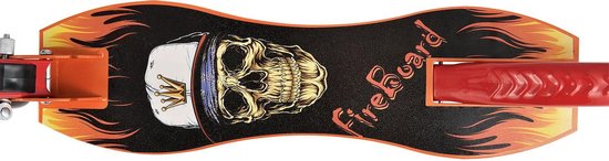 Zusammenklappbare Treppe / Scooter - Feuer - XXL Räder