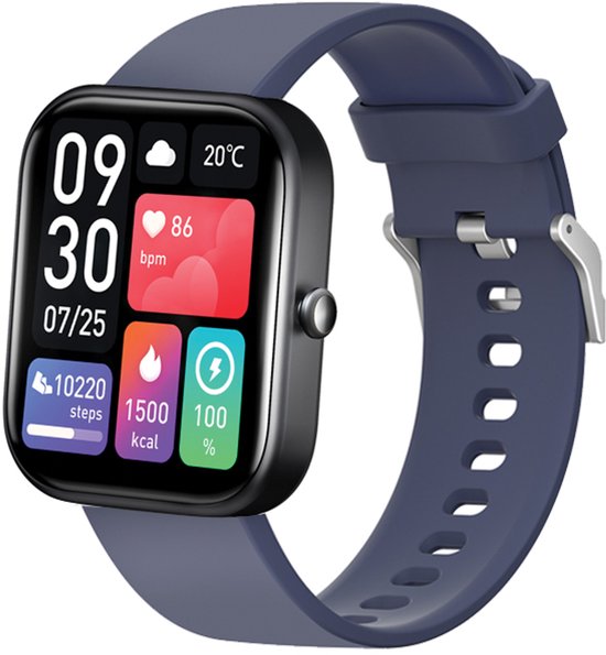 Vlectro - Fortschrittliche Smartwatch mit vielen Funktionen - Hellgrau