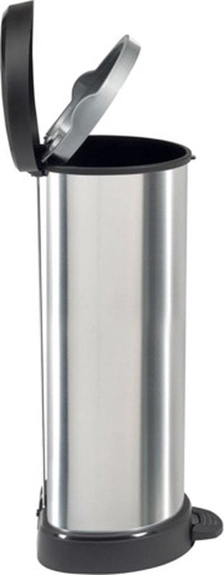 Curver Decobin – Abfallbehälter – 40 Liter – Silber Metallic