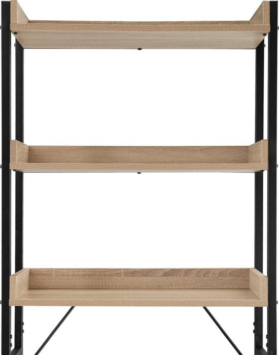 tectake Badregal Seattle 67 x 25 x 165,5 cm Industrielles helles Holz, Eiche Sonoma - 404864