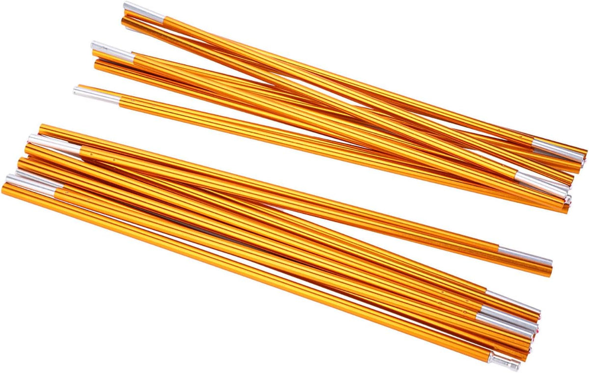 Bo-Camp Ersatzset für Bogenstangen – Ø 11 mm – Aluminium – Inklusive Gummiband – Gold