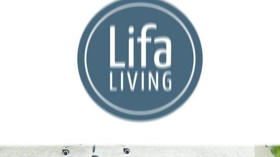 Lifa Living - Industrie-Schreibtisch - Schwarz - Metall - MDF - mit Sockel - Schlichtes Design - 114 x 60 x 76 cm