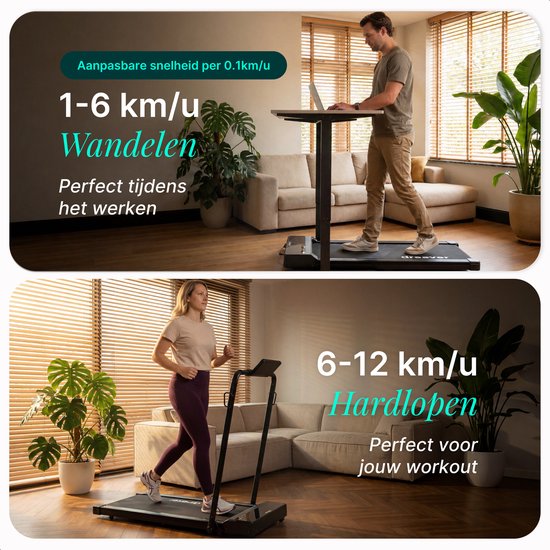 Dreaver Elevate Pro – 2-in-1-Laufband, zusammenklappbar, 12 km/h, mit 9 % Steigungsfunktion – inklusive App und Zubehör – Laufband – Treadmill – Walking-Band – Walking Pad – für zu Hause