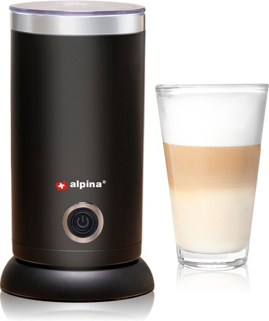 alpina Elektrischer Milchaufschäumer - 3-in-1 - 300ML - Schwarz