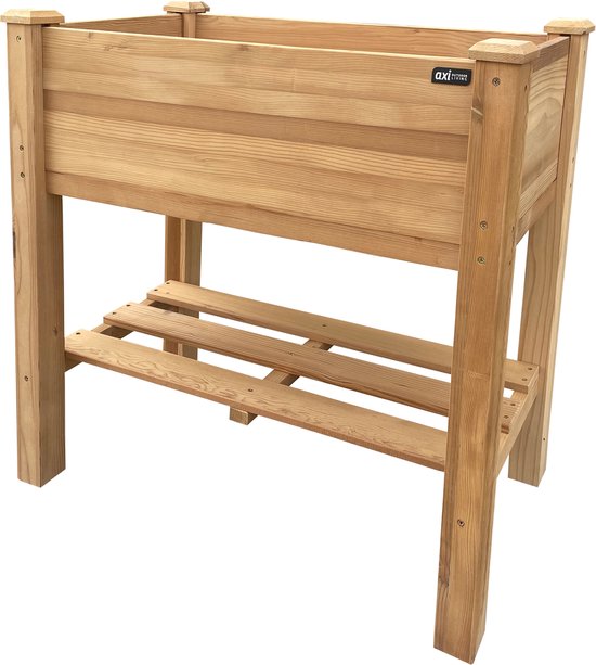 AXI Ari Hochbeet – Blumenkästen für den Außenbereich – Rechteckig – Hemlock-Holz – 100 % FSC-zertifiziertes Holz – 86,5 x 46 x 85 cm – Hochbeet für den Gemüsegarten – Pflanzkübel für Garten und Balkon