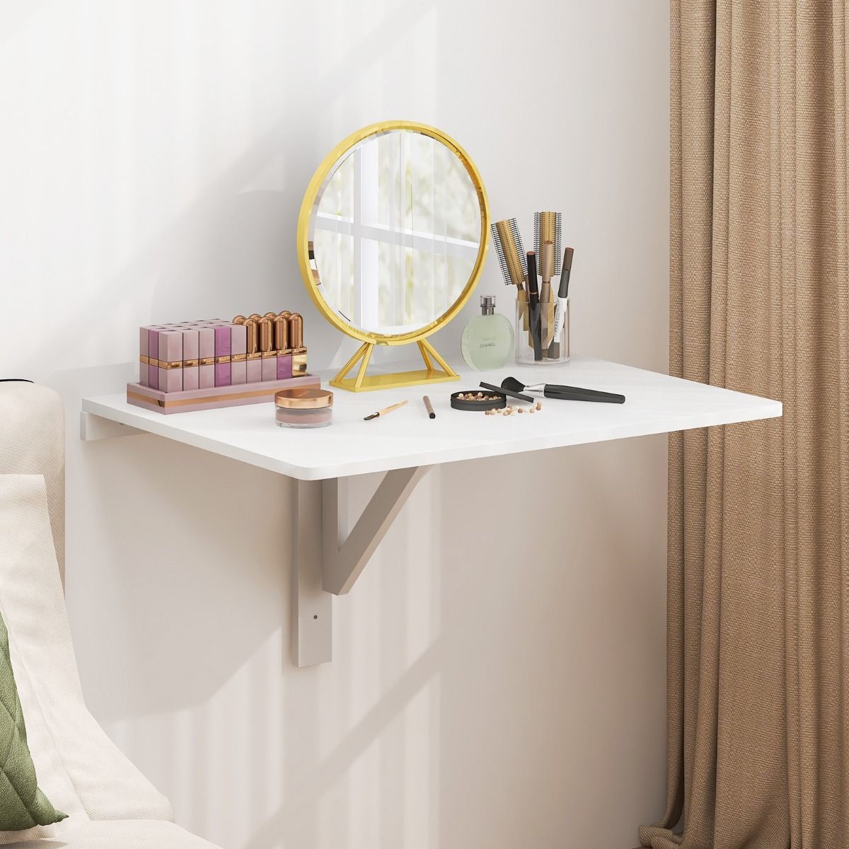Coast Wand-Klapptisch - weiß - 80 x 60 x 45 cm