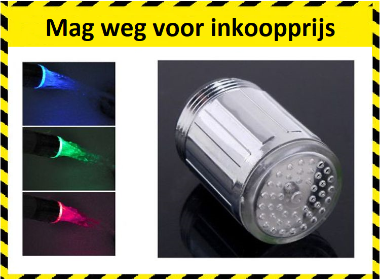 LED-Hahnbeleuchtung, die je nach Wassertemperatur leuchtet