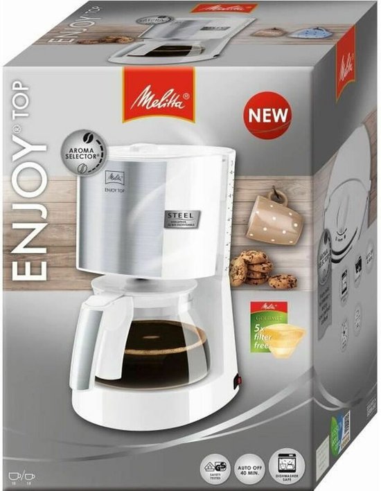 Melitta Enjoy II Top Kaffeemaschine 1000 W, weiß
