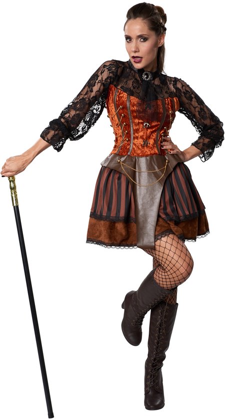 dressforfun - Steampunk Gräfin XXL - fancy dress kostüm halloween verkleiden partykleidung karneval kostüm partykleidung - 302314