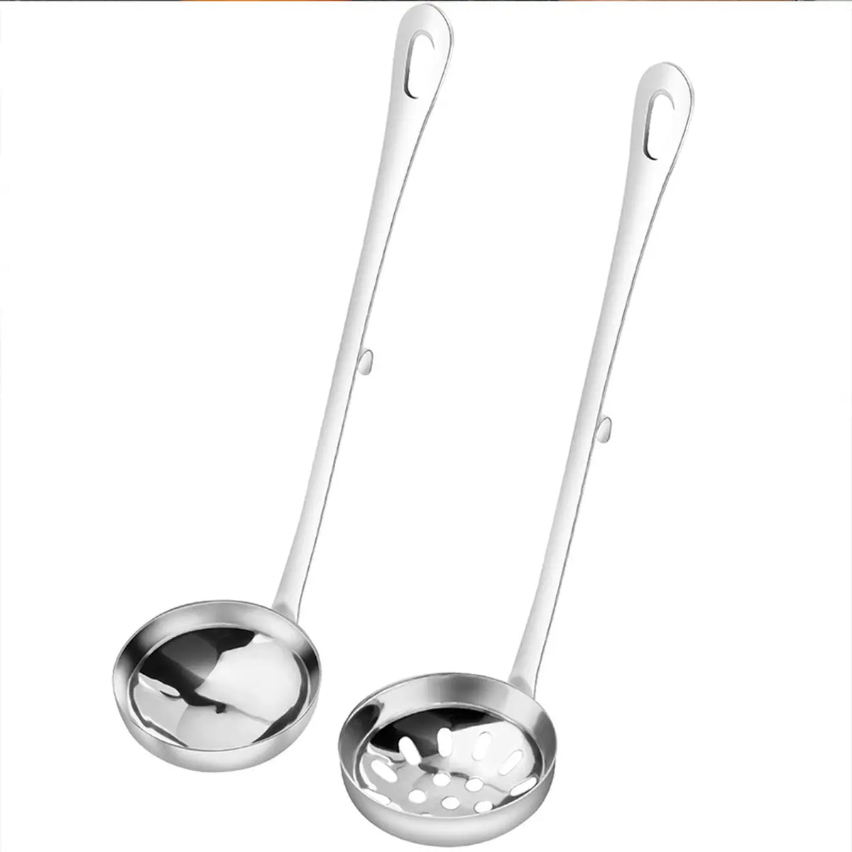 Maxcook Hotpot-Löffelset – Suppenlöffel und Schaumlöffel – Edelstahl – 2-teilig