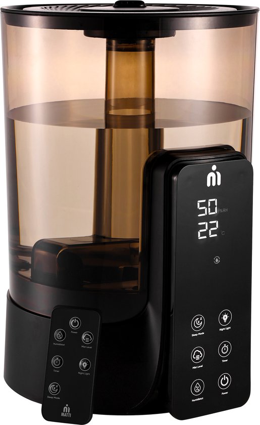 MATTI® - Luftbefeuchter - Luftbefeuchter 6L - Luftbefeuchter - Cool & Warm Mist - Ultraschall