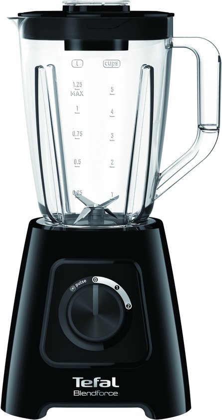 Tefal BlendForce II BL4208 – Mixer – 1,25 l – 600 W – Smoothie-Mixer – Pulsfunktion
