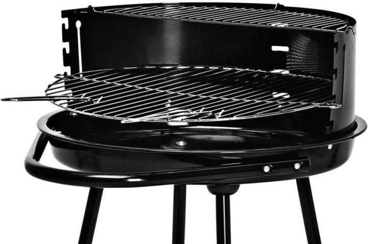 Koopman Grill - Zusammenklappbar - Mit Sockel - 51 x 82 cm - Schwarz