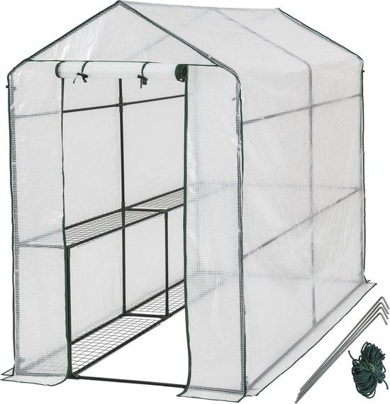 tectake - Hobby Gewächshaus 186x120x190 cm - art nr 401861