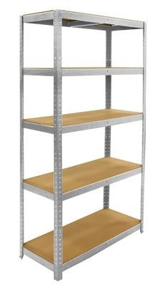ERRO Metall Lagerregal/Regalschrank mit 5 Fachböden - 875kg Tragkraft - (BxTxH) 90x40x180cm - 175kg pro Fachboden