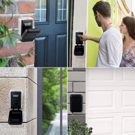 Strex Schlüsseltresor mit Zahlenschloss - Innen und Außen - wetterfest - Homecare - Schlüsseltresor - Schlüsseltresor für den Außenbereich mit Code - Schlüsseltresor mit Code für den Außenbereich