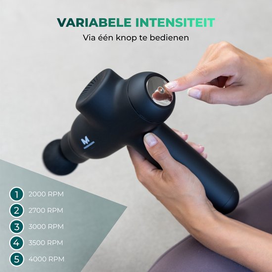 Massagerr® Massage Gun PRO - Massagegerät Professional - Inkl. Ständer und Etui - Massagepistole - Leistungsstarker Akku für lange Batterielebensdauer - Sport- und Relaxmassage - Massagegeräte - Massagepistole - Massagegeräte