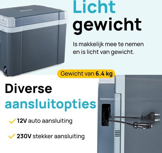 MOA Elektrische Koelbox - Coolbox - Met Verwarmingsfunctie - 12V en 230V - 40 Liter - ECW40