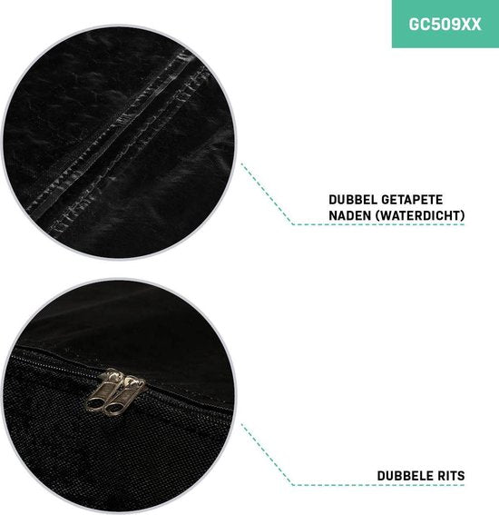 VONROC Premium Aufbewahrungstasche für Gartenstuhl-/Gartensitzkissen - 125x40x50cm - Für 4 bis 6 Kissen