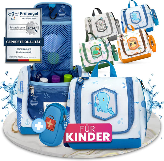 REISERACKER Kosmetiktasche für Kinder - blau