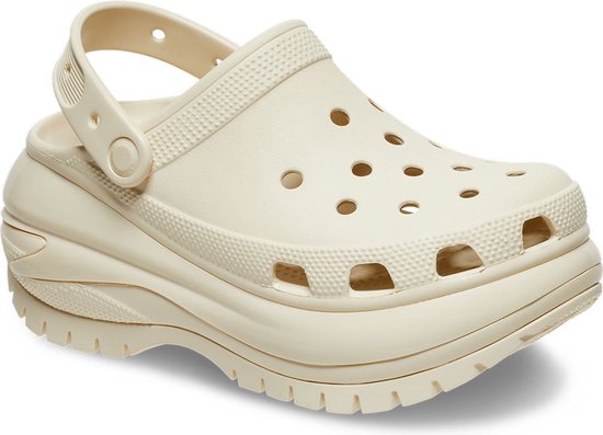 Crocs Mega Crush Clog Unisex – Beige – Größe 39–40 (EU)