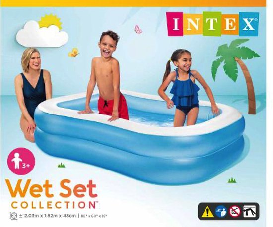 Intex Swim Center Family Aufblaspool – 203 x 152 x 48 cm