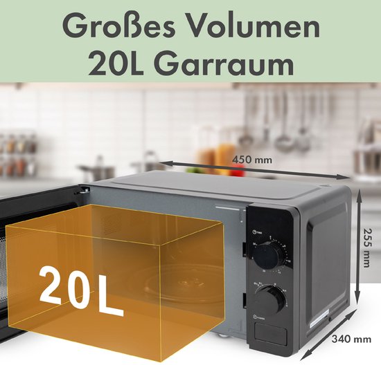 Clatronic MW 791 Schwarz Solo-Mikrowelle für die Arbeitsplatte 20 l 700 W