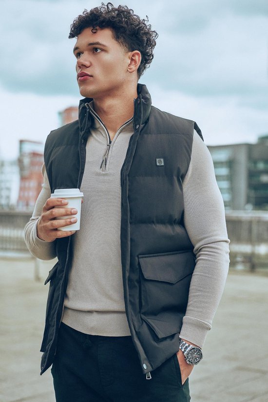 Solution Clothing Body - Bodywarmer - Jacke - Lang - Jacken - Bodywarmers - Erwachsene - Männer - Schwarz - XXL