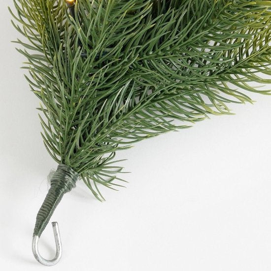 Black Box Trees Nagoya Girlande mit LED-Beleuchtung – Weihnachtsdekoration für eine stimmungsvolle Gestaltung – Weihnachtsgirlanden mit 30 warmweißen LEDs – Dekoration für den Innenbereich – 180 x Ø 20 cm – Grün