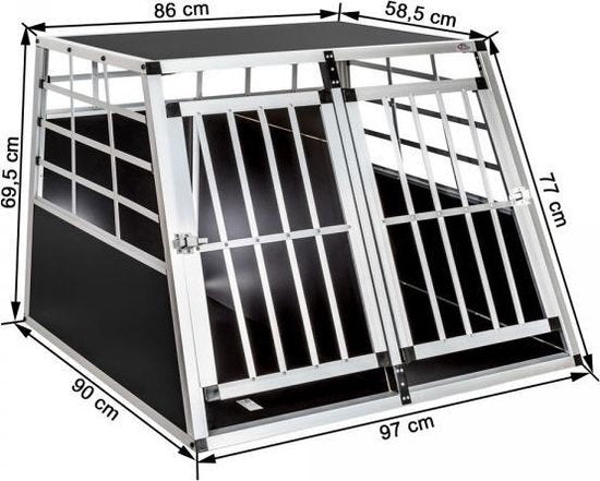 Transportbox - Hundewagen + Trennwand - 400652
